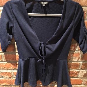Topshop Peplum Blouse